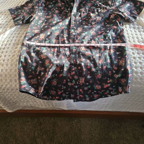 Dravus Other - Dravus Black Floral Men's Shirt